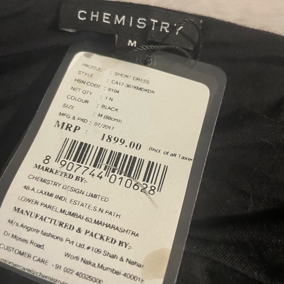 CHEMISTRY DRESS BLACK - Picture 2 of 3